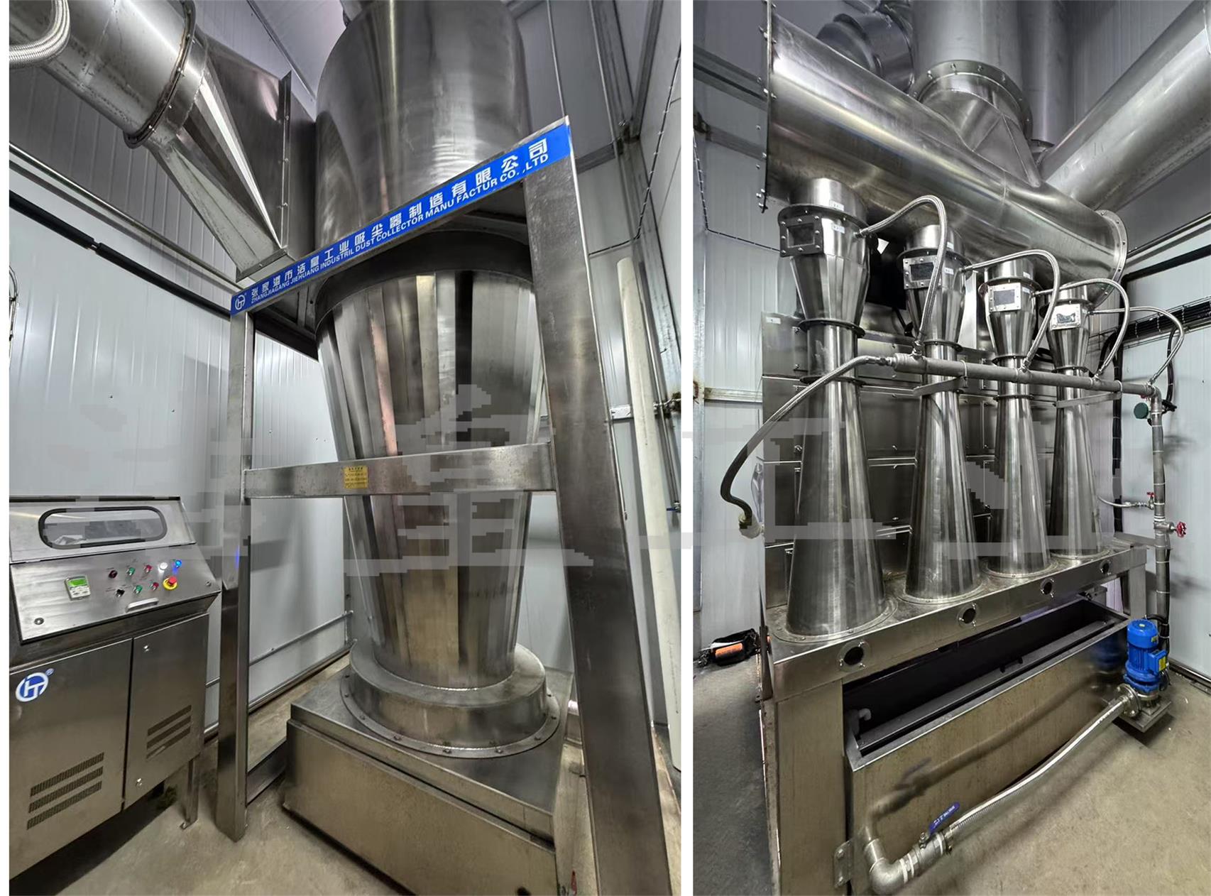 食品行業——23000風量除（chú）塵（chén）設備安裝調試完畢